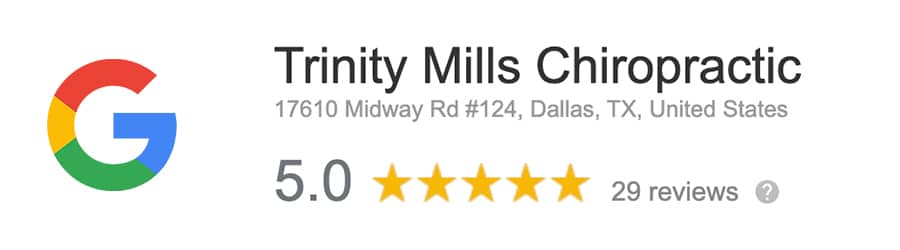 Google Reviews Trinity Mills Chiropractic Centre