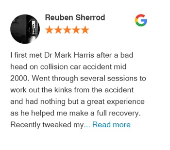 Reuben Sherrod google review for Trinity Mills Chiropractic